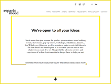 Tablet Screenshot of espaciomood.com